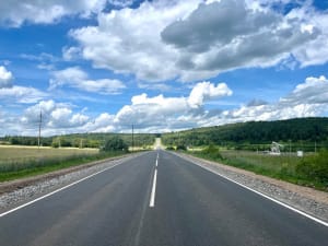 В Республике Татарстан отремонтировали участок дороги, проходящей через восемь населенных пунктов